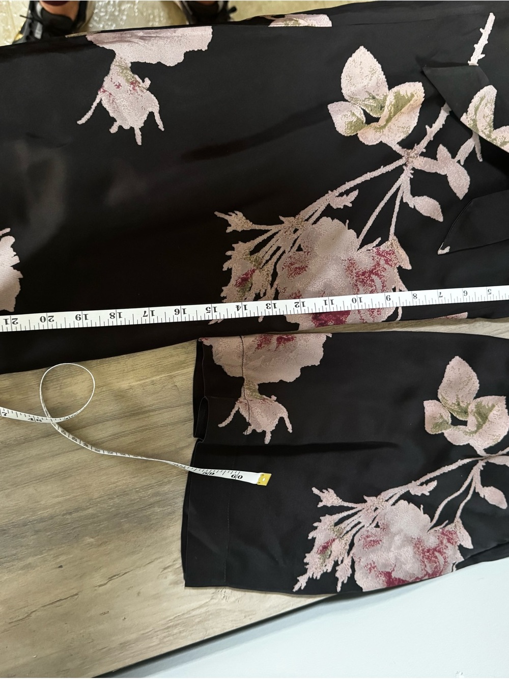 Wilfred Black Wide-Leg Pants with Blush Floral Print - Picture 12 of 13